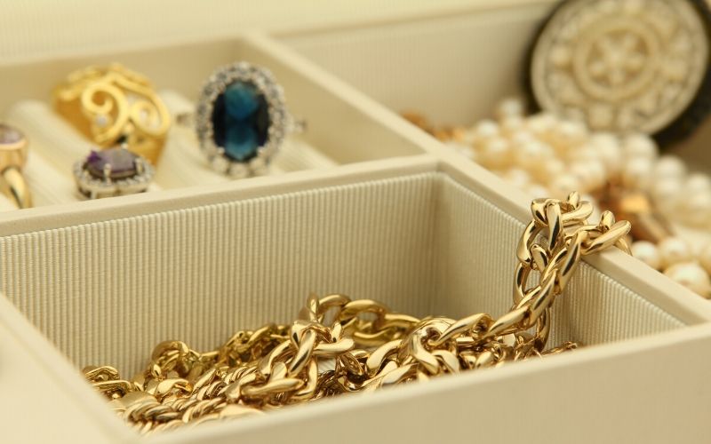 jewelry in jewelry box