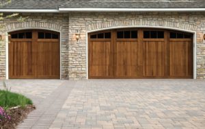 paved driveway and garage