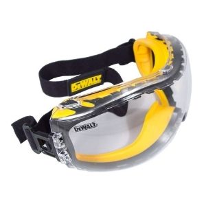Dewalt DPG82-11C Concealer Clear Anti-Fog Dual Mold Safety Goggle