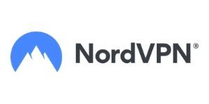 NordVPN Logo white mountain on blue circle