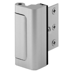 Defender Security Satin Nickel U 10827 Door Reinforcement Lock