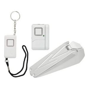 GE Personal Security Kit KeychainDoorstopWindow or Door Alarm