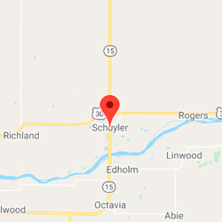 Map of Schuyler, Nebraska
