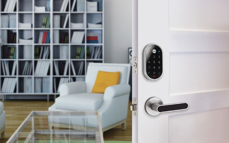 Door lock digital lock with button Ideal room shared flat 