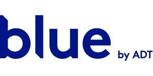 logo for blue by adt