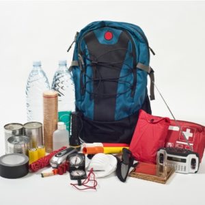 backpack with emergency supplies