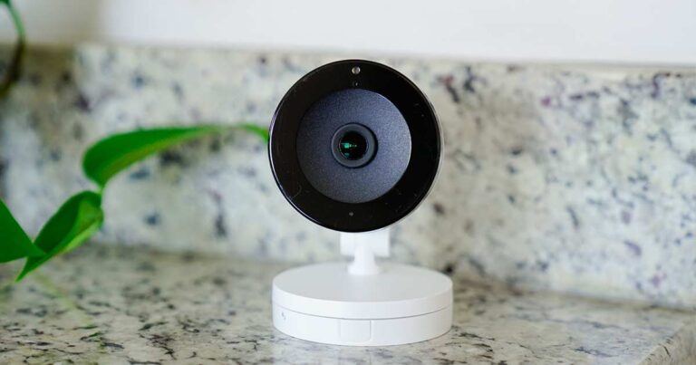 frontpoint indoor camera on counter