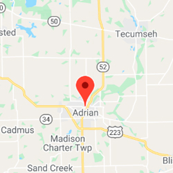 Geographic location of Adrian Township, MI
