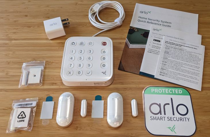 Arlo Home Security System in the box
