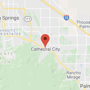 Geographic location of Cathedral City, CA