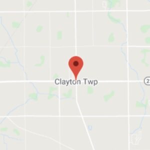 Geographic location of Clayton Township, MI