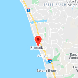 Geographic location of Encinitas, CA