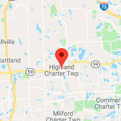 Geographic location of Highland Township, MI