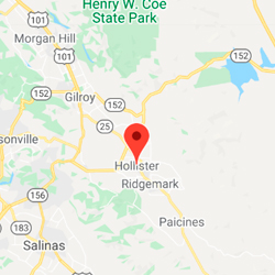 Geographic location of Hollister, CA