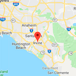 Geographic location of Irvine, CA