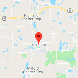 Geographic location of Milford Township, MI
