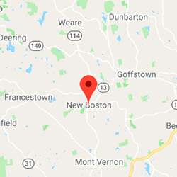 New Boston, NH map