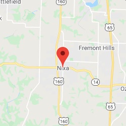 Geographic location of Nixa, MO