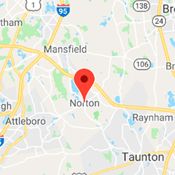 Norton, MA map