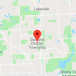 Geographic location of Oakland Township, MI