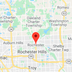 Geographic location of Rochester, MI