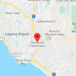 Geographic location of San Juan Capistrano, CA