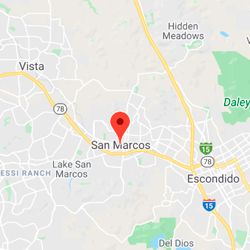 Geographic location of San Marcos, CA