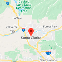 Geographic location of Santa Clarita, CA