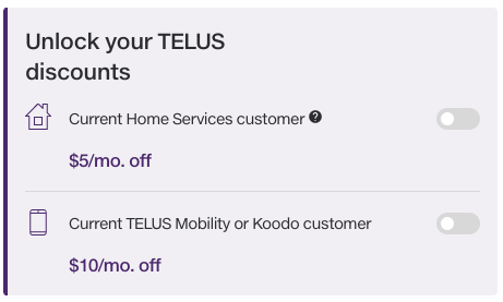 TELUS offers home security discounts when you bundle with other TELUS services