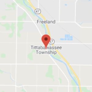 Geographic location of Tittabawassee Township, MI