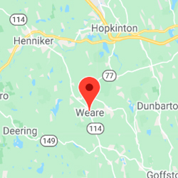 Weare, NH map