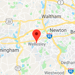 Wellesley, MA map