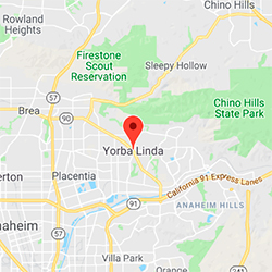 Geographic location of Yorba Linda, CA