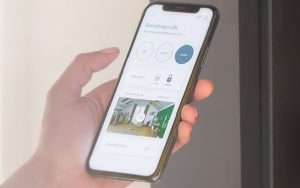 SimpliSafe app on a phone