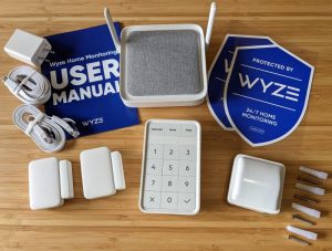 Wyze Home Monitoring items that come in the box
