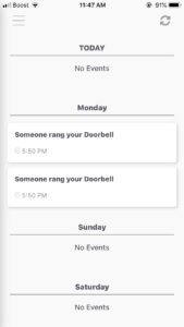 SimpliSafe doorbell notifications