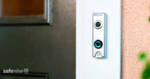 skybell doorbell installed on front door