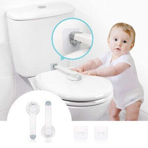 Bathroom Toilet Seat Lock Safety Lid Child Proof Baby Toddler Kids Potty Protect 