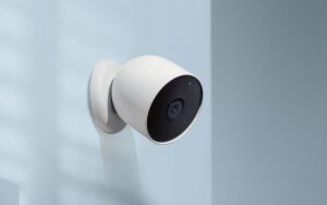 Nest Cam Battery mounted on a wall
