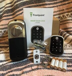 You can get a smart door lock from Yale through Frontpoint.