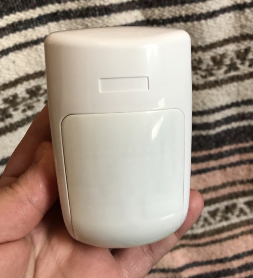 The front of a Frontpoint motion sensor.