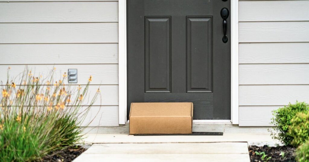 package on porch