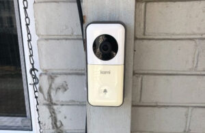 Kami Doorbell mounted on wall