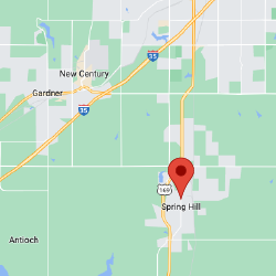 Geographic location of Spring Hill, KS