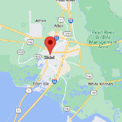 Geographic location of Slidell, Louisiana