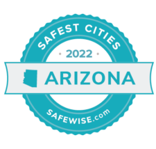 Safest Cities Arizona 2022 Badge