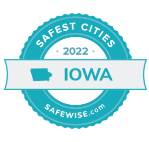 Safest Cities Iowa Badge