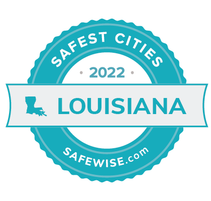 SW safest cities Louisiana badge