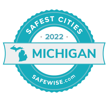 SW safest cities Michigan badge