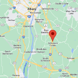 Geographic location of Schodack, NY